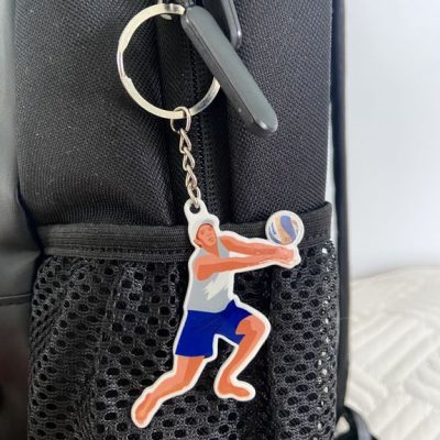 Брелок двусторонний «Пляжный игрок»