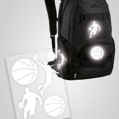 НАКЛЕЙКИ СВЕТООТРАЖАЮЩИЕ "БАСКЕТБОЛ"