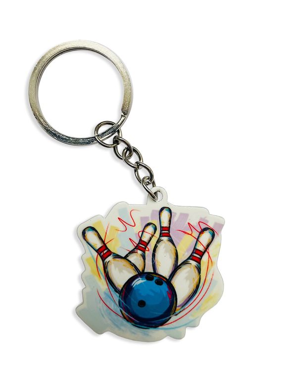 Брелок металлический БОУЛИНГ