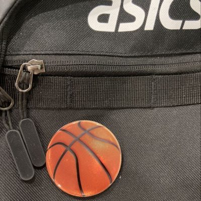 Значок светоотражатель «Баскетбольный мяч»