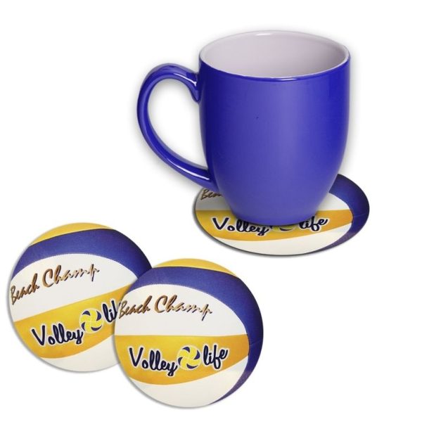 ПОДСТАВКИ ПОД СТАКАН "МЯЧ ПЛЯЖНЫЙ" (2 ШТУКИ)