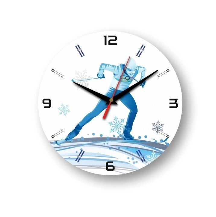 Часы настенные «Лыжи"