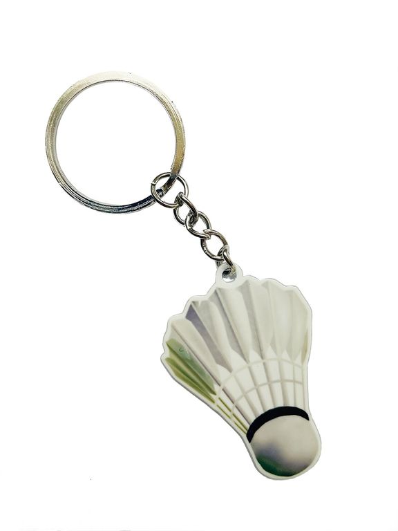 БРЕЛОК ВОЛАНЧИК (МЕТАЛЛИЧЕСКИЙ ПЛОСКИЙ ДВУСТОРОННИЙ)