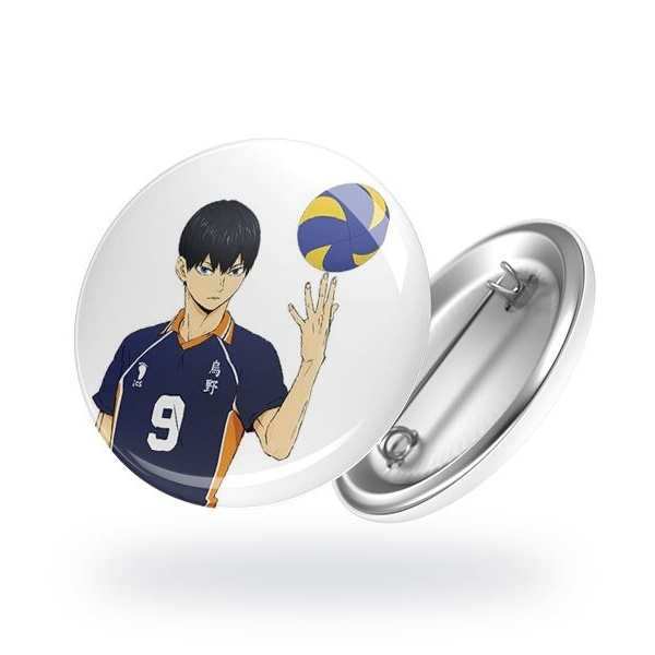 Значок аниме "Тобио с мячом"