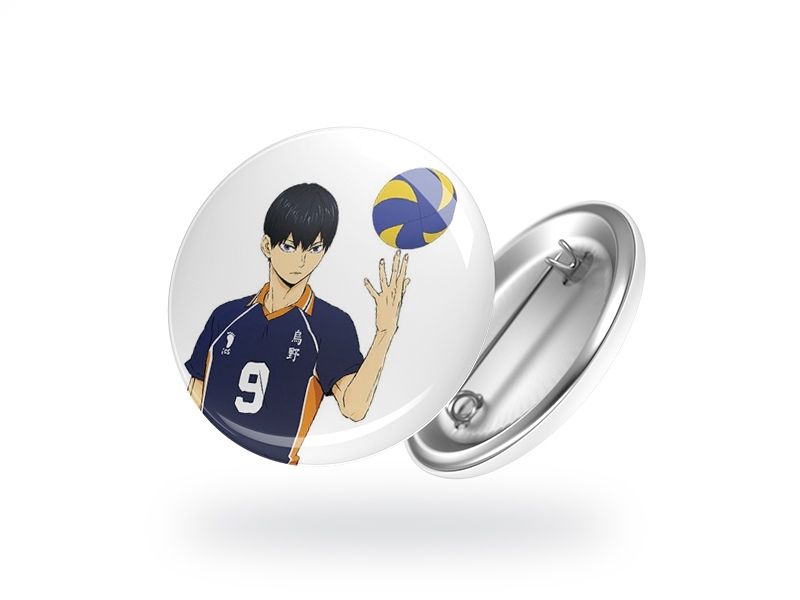 Значок аниме «Тобио с мячом»