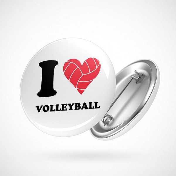 Значок "Я люблю волейбол"