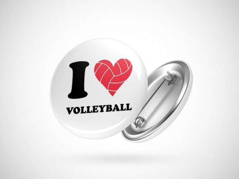 Значок "Я люблю волейбол"