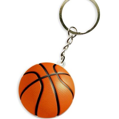 Брелок "Мяч баскетбол" (металлический плоский двусторонний)