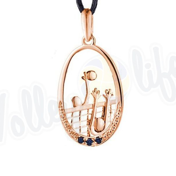 Кулон с позолотой "Блок"