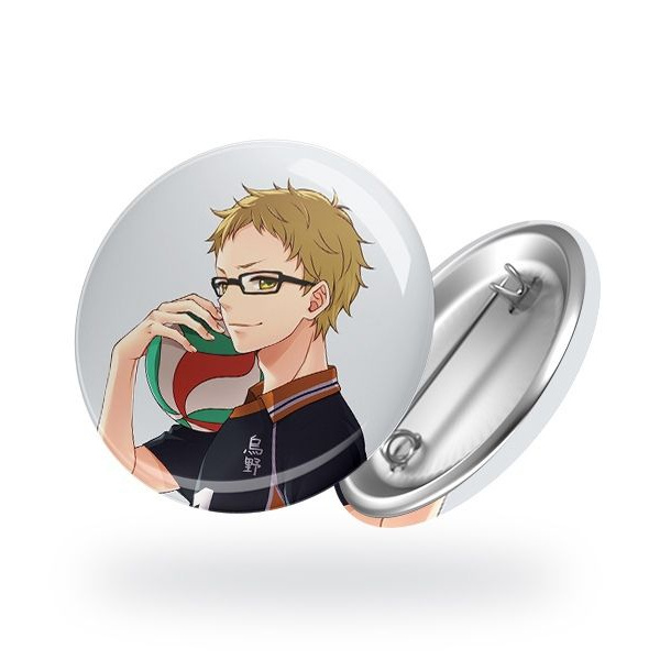 Значок аниме "Кей Цукишима и молтен"