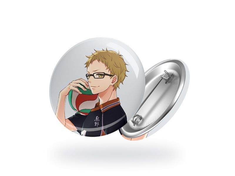 Значок аниме «Кей Цукишима и молтен»