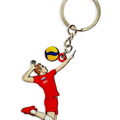 Брелок металлический двусторонний "Нападающий"