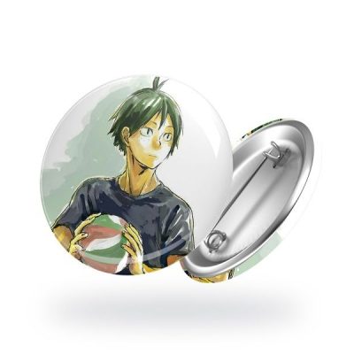 Значок аниме "Тадаши Ямагучи с мячом"