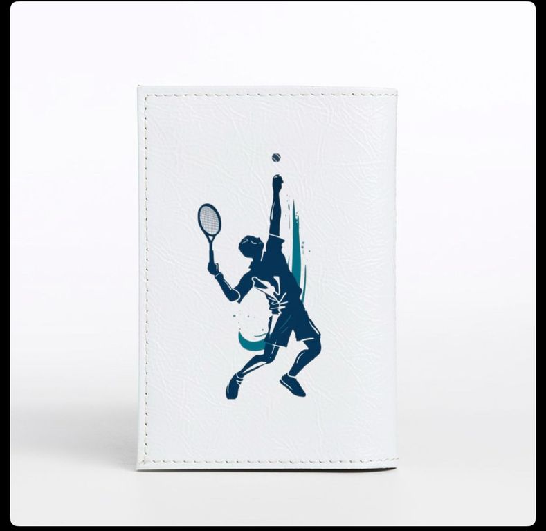 Обложка для паспорта Теннисист