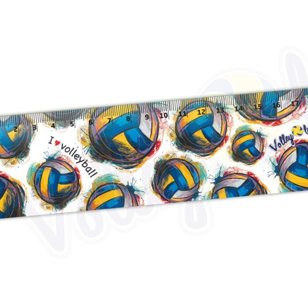 Линейка "Мяч рисованный"