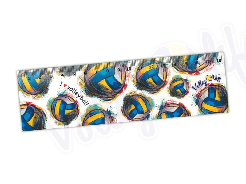 Линейка «Мяч рисованный»