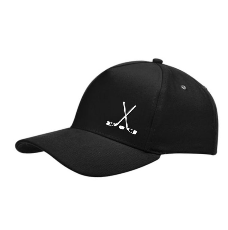 Кепка c козырьком черная Хоккей