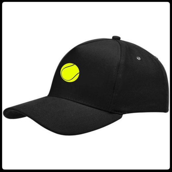 Кепка c козырьком черная ТЕННИС