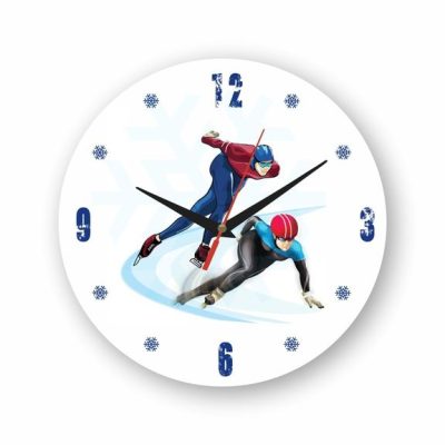 Часы настенные «Конькобежный спорт»