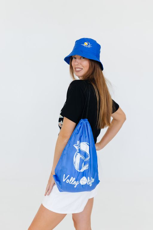 Рюкзак синий "Мяч рисованный"