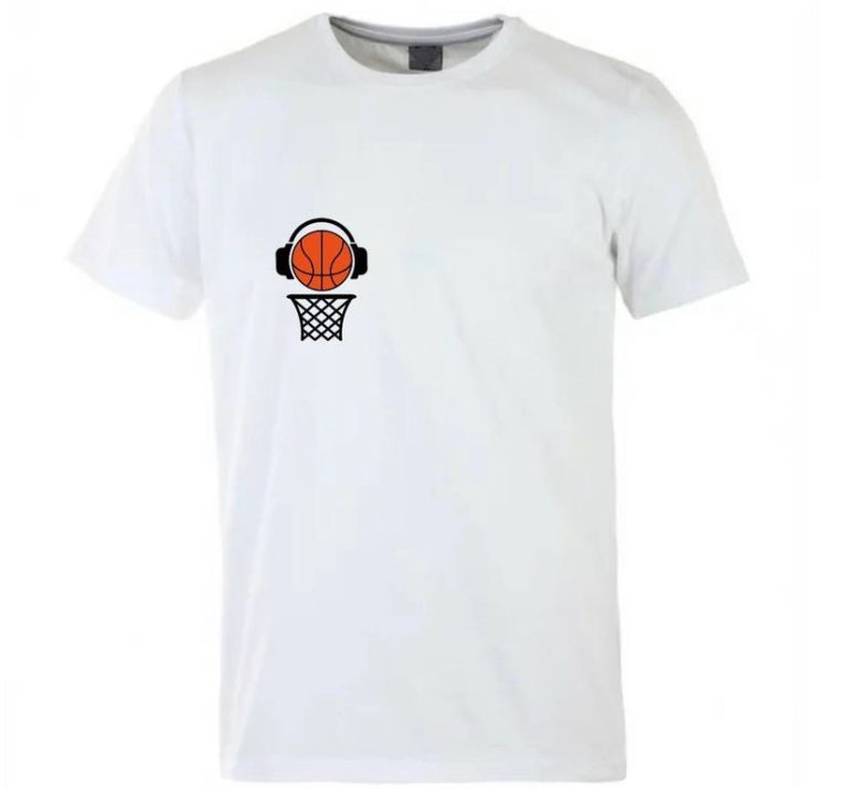 Футболка повседневная белая Basketball