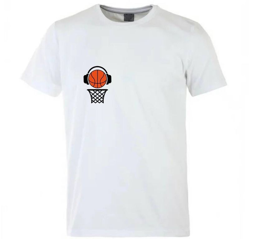 Футболка повседневная белая Basketball