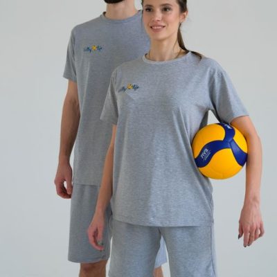 Тренировочный костюм Volleylife СЕРЫЙ МЕЛАНЖ унисекс