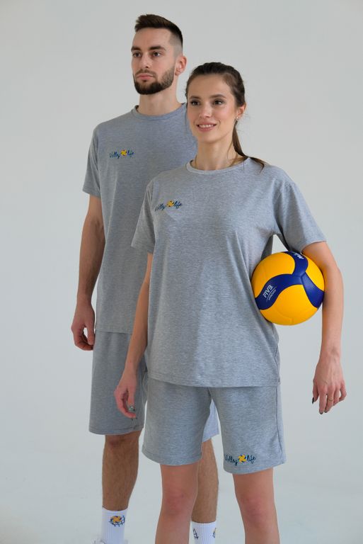 Тренировочный костюм Volleylife СЕРЫЙ МЕЛАНЖ унисекс