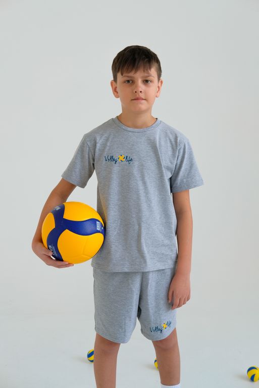 Тренировочный костюм Volleylife СЕРЫЙ МЕЛАНЖ детский