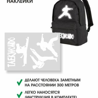 СВЕТОВОВОЗВРАЩАЮЩАЯ НАКЛЕЙКА ТЭКВОНДО
