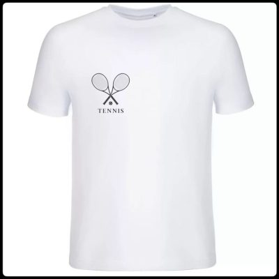 Футболка повседневная белая ТЕННИС