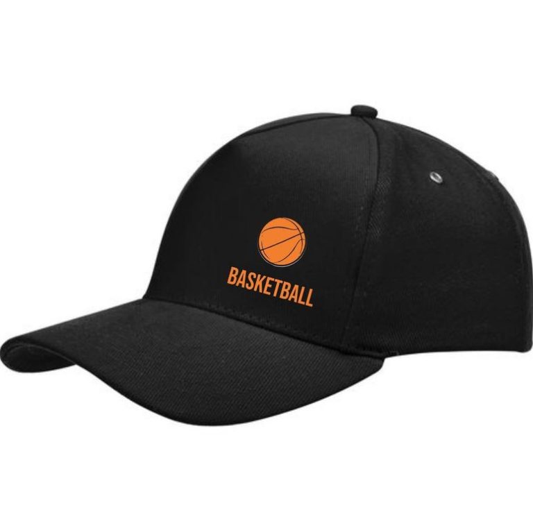Кепка c козырьком черная (мяч классический)
