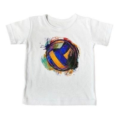 Футболка детская "Мяч рисованный" белый