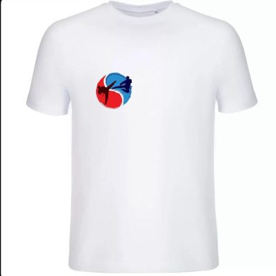 Футболка повседневная белая Единоборства