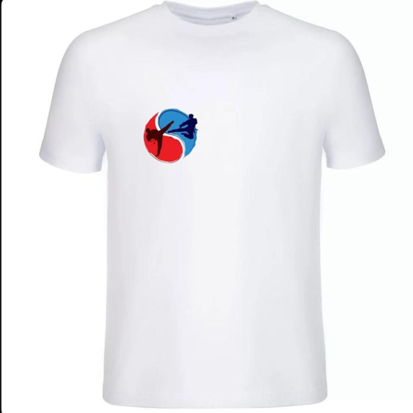 Футболка повседневная белая Единоборства