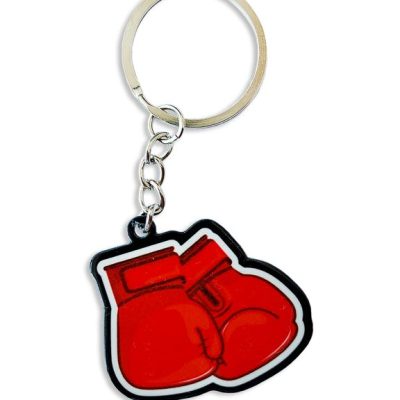 Брелок БОКС (МЕТАЛЛИЧЕСКИЙ ПЛОСКИЙ ДВУСТОРОННИЙ)