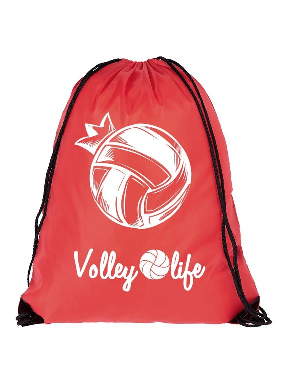 РЮКЗАК КРАСНЫЙ "МЯЧ РИСОВАННЫЙ"