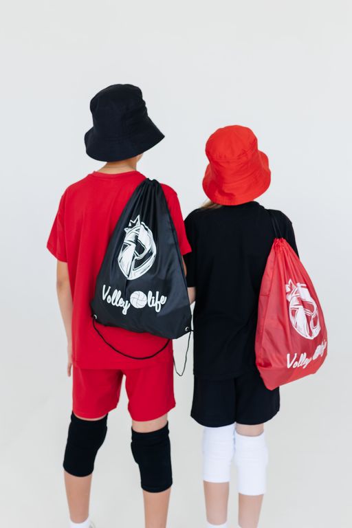 Рюкзак черный "Мяч рисованный"