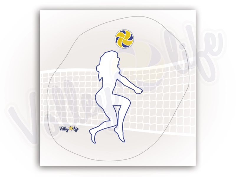 Наклейка на автомобиль «Девушка  с мячом»