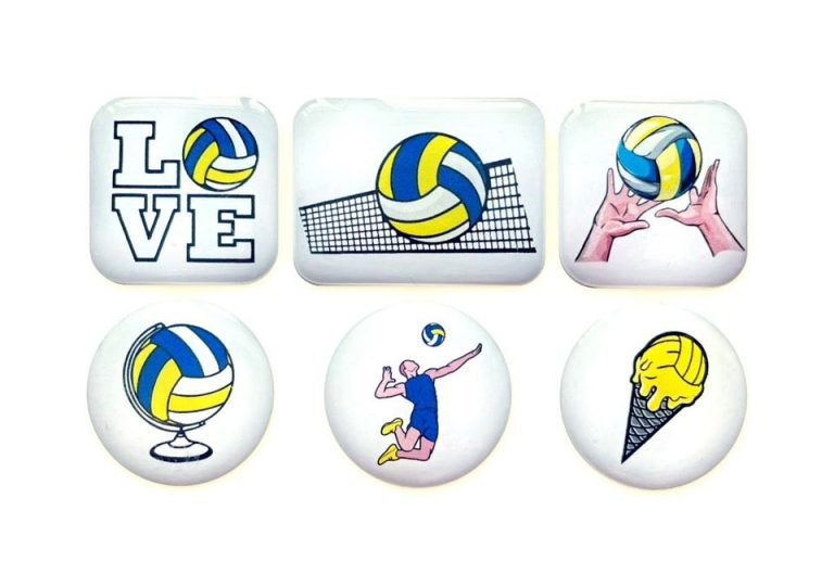 Набор волейбольных  3d стикеров