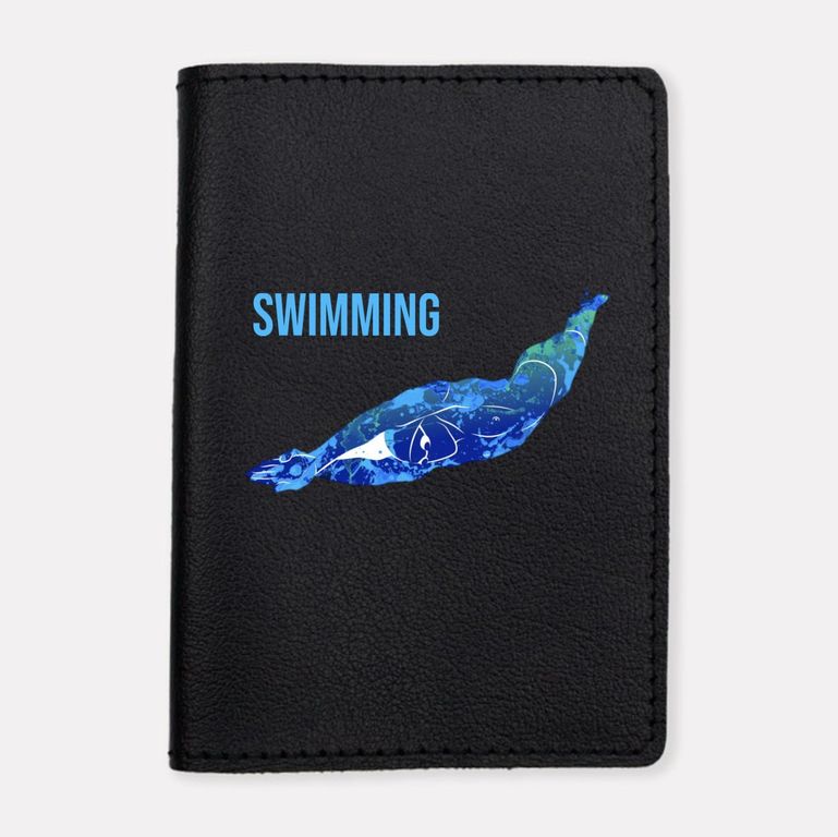 Ежедневник со сменной обложкой из эко-кожи  "Плавание"