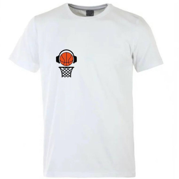 Футболка повседневная белая Basketball