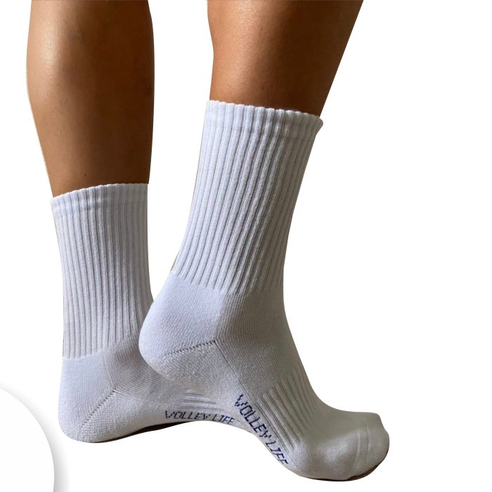 Носки Volleylife белые с махровым следом (без рисунка)